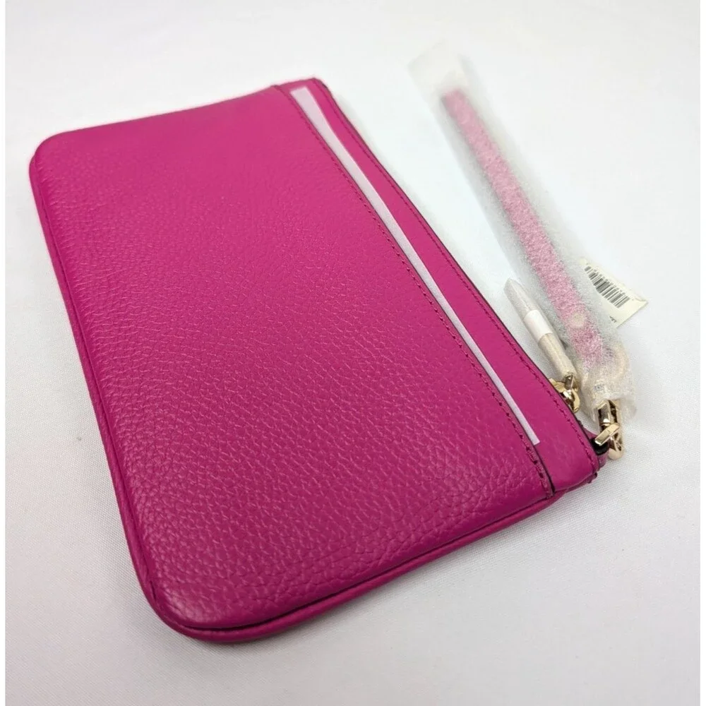 Michael Kors Jet Set Charm Wristlet - Wild Berry, Pink, Leather, NWT